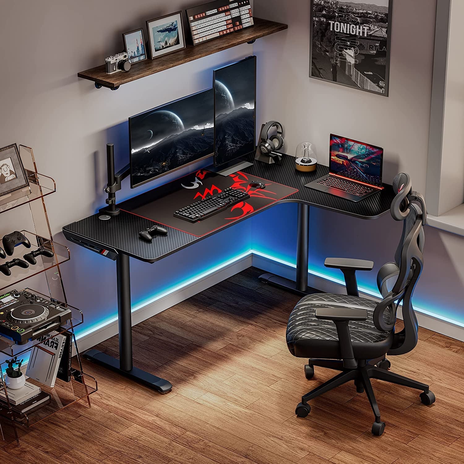L Shaped Gaming Desk, 60 Inch L60 Home Office Corner PC Computer Gamer Table Large Writing Workstation Gifts W Mouse Pad Cable Management, Space Saving, Easy to Assemble, Right Black - Simply Just Deals LLCL Shaped Gaming Desk, 60 Inch L60 Home Office Corner PC Computer Gamer Table Large Writing Workstation Gifts W Mouse Pad Cable Management, Space Saving, Easy to Assemble, Right Black823ab7ae-a81f-4a3c-b9cf-124bb44479c4BlackRight SideL Shaped Gaming Desk, 60 Inch L60 Home Office Corner PC Compu