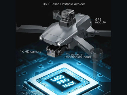 L600 PRO MAX GPS Drone Professional 4K 3 - Axis PTZ HD Dual Camera Obstacle Avoidance Brushless Motor 5G WIFI RC Quadcopter Toys - Simply Just Deals LLCL600 PRO MAX GPS Drone Professional 4K 3 - Axis PTZ HD Dual Camera Obstacle Avoidance Brushless Motor 5G WIFI RC Quadcopter ToysAircrafts and War Planes1429PROMAXOAS4K1BPRO MAX OAS 4K 1BL600 PRO MAX GPS Drone Professional 4K 3 - Axis PTZ HD Dual Camera Obstacle Avoidance Brushless Motor 5G WIFI RC Quadcopter Toys