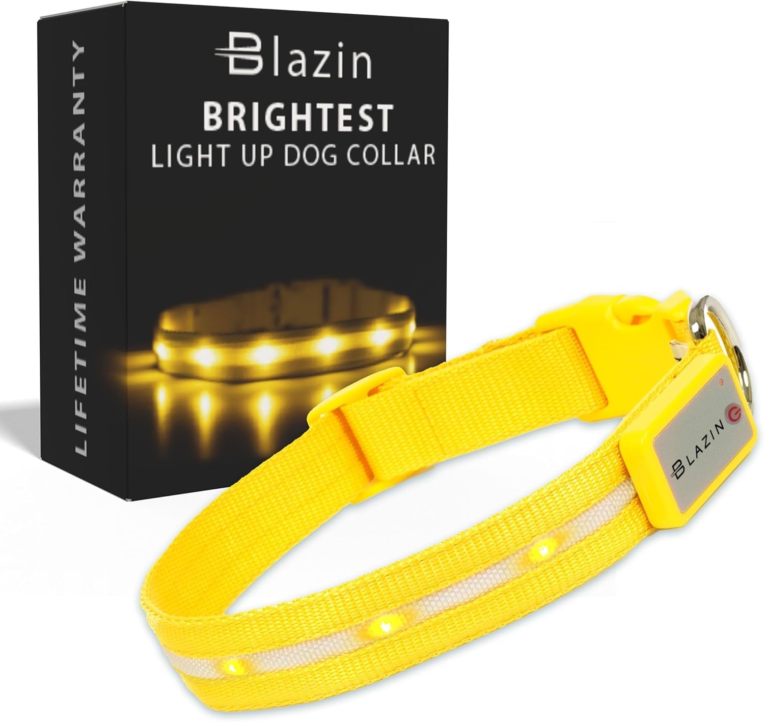 Light up Dog Collar - the Original LED Dog Collar - USB Rechargeable - Waterproof - 1,000 Feet of Visibility - Dog Collar Light for Small, Medium, Large Dogs - USA Brand - Simply Just Deals LLCLight up Dog Collar - the Original LED Dog Collar - USB Rechargeable - Waterproof - 1,000 Feet of Visibility - Dog Collar Light for Small, Medium, Large Dogs - USA Brand101f662c-2098-484e-a92a-1d78fbee17b5YellowLarge (Pack Of 1)Light up Dog Collar - the Original LED Dog Collar - USB Rechargeable - Waterpro