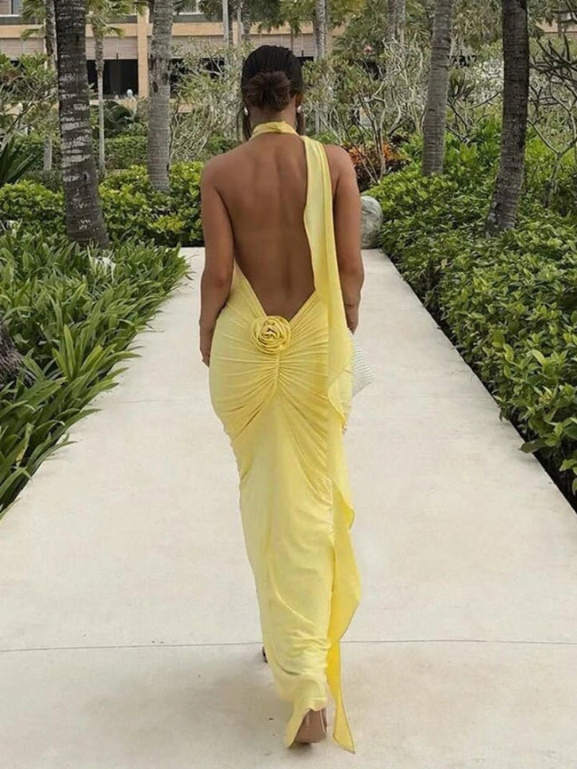 Long Party Dresses for Women Elegant Sexy Floral - Applique Halter Backless Maxi Dress Summer Clothes 2024 C83 - CE37 - Simply Just Deals LLCLong Party Dresses for Women Elegant Sexy Floral - Applique Halter Backless Maxi Dress Summer Clothes 2024 C83 - CE37d33bb364-2662-4a01-be4a-7f53843f5628Yellow - With LiningMLong Party Dresses for Women Elegant Sexy Floral - Applique Halter Backless Maxi Dress Summer Clothes 2024 C83 - CE37