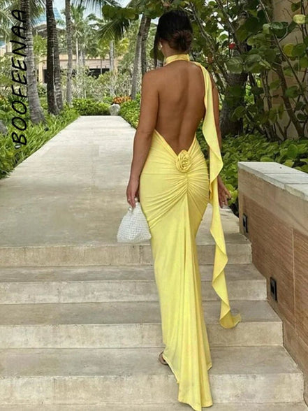 Long Party Dresses for Women Elegant Sexy Floral - Applique Halter Backless Maxi Dress Summer Clothes 2024 C83 - CE37 - Simply Just Deals LLCLong Party Dresses for Women Elegant Sexy Floral - Applique Halter Backless Maxi Dress Summer Clothes 2024 C83 - CE37d33bb364-2662-4a01-be4a-7f53843f5628Yellow - With LiningMLong Party Dresses for Women Elegant Sexy Floral - Applique Halter Backless Maxi Dress Summer Clothes 2024 C83 - CE37