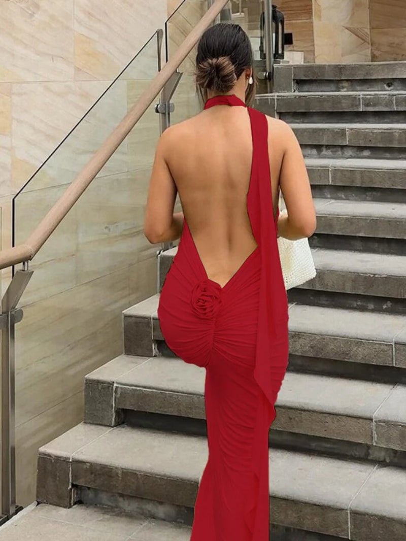 Long Party Dresses for Women Elegant Sexy Floral - Applique Halter Backless Maxi Dress Summer Clothes 2024 C83 - CE37 - Simply Just Deals LLCLong Party Dresses for Women Elegant Sexy Floral - Applique Halter Backless Maxi Dress Summer Clothes 2024 C83 - CE37cf9d7852-6428-4fae-b36e-d03fb63632d5RedSLong Party Dresses for Women Elegant Sexy Floral - Applique Halter Backless Maxi Dress Summer Clothes 2024 C83 - CE37