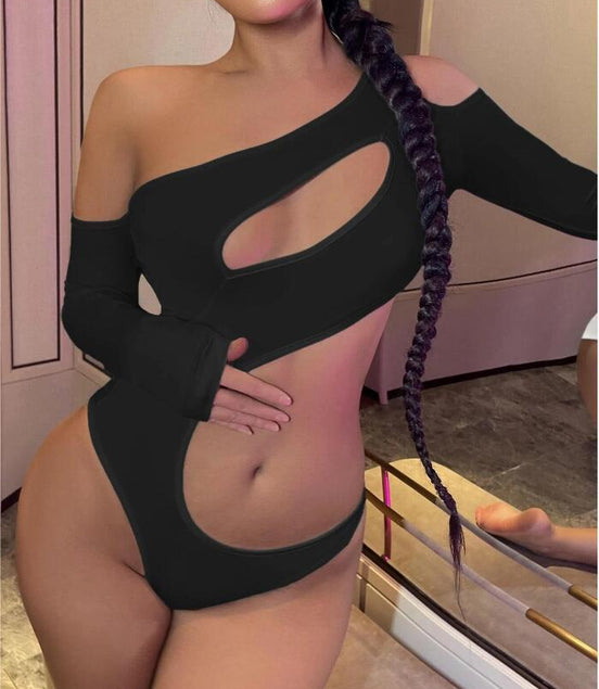 Long Sleeve Crop Top Sexy Spicy Girl Solid Color Slim Off - Shoulder Women's Jumpsuit Fitted Top Thin - Simply Just Deals LLCLong Sleeve Crop Top Sexy Spicy Girl Solid Color Slim Off - Shoulder Women's Jumpsuit Fitted Top ThinCE703EB8B7FC4A5DAB46208377C66610SBlackLong Sleeve Crop Top Sexy Spicy Girl Solid Color Slim Off - Shoulder Women's Jumpsuit Fitted Top Thin