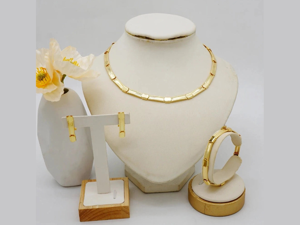 Luxury Choice Gold Color Women Jewelry Sets Necklace Earrings Bracelet Rings Sets Elegant Set Ethiopia Dubai Wedding Party Gifts - Simply Just Deals LLCLuxury Choice Gold Color Women Jewelry Sets Necklace Earrings Bracelet Rings Sets Elegant Set Ethiopia Dubai Wedding Party Gifts200001033:361181CJ - 1065 - 1 - K1CJ - 1065 - 1 - K1Luxury Choice Gold Color Women Jewelry Sets Necklace Earrings Bracelet Rings Sets Elegant Set Ethiopia Dubai Wedding Party Gifts