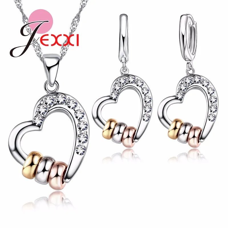 Luxury Necklace Earrings Jewelry Sets Clear CZ Crystal Rhinestone Heart Shape Womens Jewelry Sets Wholesale - Simply Just Deals LLCLuxury Necklace Earrings Jewelry Sets Clear CZ Crystal Rhinestone Heart Shape Womens Jewelry Sets Wholesale<none>Luxury Necklace Earrings Jewelry Sets Clear CZ Crystal Rhinestone Heart Shape Womens Jewelry Sets Wholesale