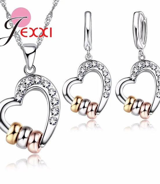 Luxury Necklace Earrings Jewelry Sets Clear CZ Crystal Rhinestone Heart Shape Womens Jewelry Sets Wholesale - Simply Just Deals LLCLuxury Necklace Earrings Jewelry Sets Clear CZ Crystal Rhinestone Heart Shape Womens Jewelry Sets Wholesale<none>Luxury Necklace Earrings Jewelry Sets Clear CZ Crystal Rhinestone Heart Shape Womens Jewelry Sets Wholesale
