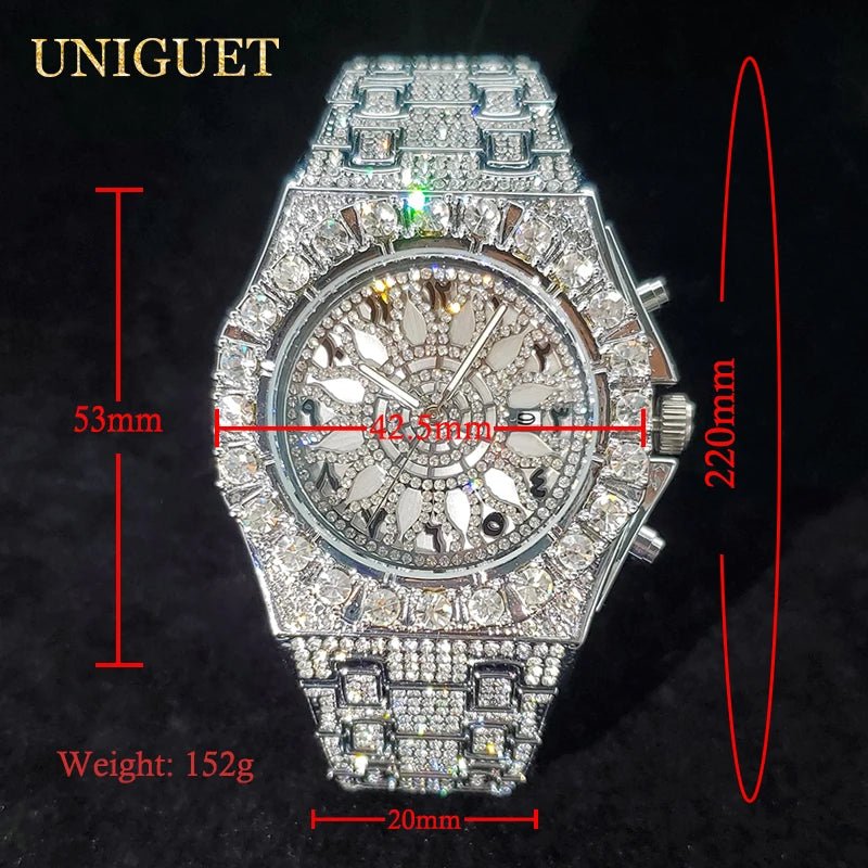 Luxury Watch For Men Full Iced Diamond Quartz Watches For Man Bright Zircon Hip Hop Hand Clock Luminous Waterproof reloj hombre - Simply Just Deals LLCLuxury Watch For Men Full Iced Diamond Quartz Watches For Man Bright Zircon Hip Hop Hand Clock Luminous Waterproof reloj hombre14:350853SilverSilverLuxury Watch For Men Full Iced Diamond Quartz Watches For Man Bright Zircon Hip Hop Hand Clock Luminous Waterproof reloj hombre