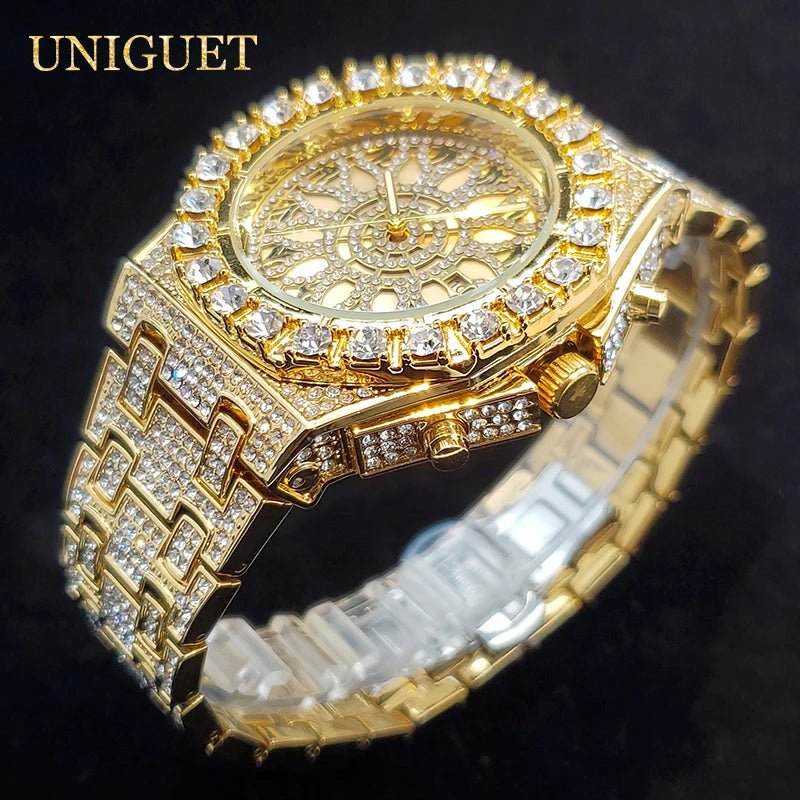 Luxury Watch For Men Full Iced Diamond Quartz Watches For Man Bright Zircon Hip Hop Hand Clock Luminous Waterproof reloj hombre - Simply Just Deals LLCLuxury Watch For Men Full Iced Diamond Quartz Watches For Man Bright Zircon Hip Hop Hand Clock Luminous Waterproof reloj hombre14:350853SilverSilverLuxury Watch For Men Full Iced Diamond Quartz Watches For Man Bright Zircon Hip Hop Hand Clock Luminous Waterproof reloj hombre