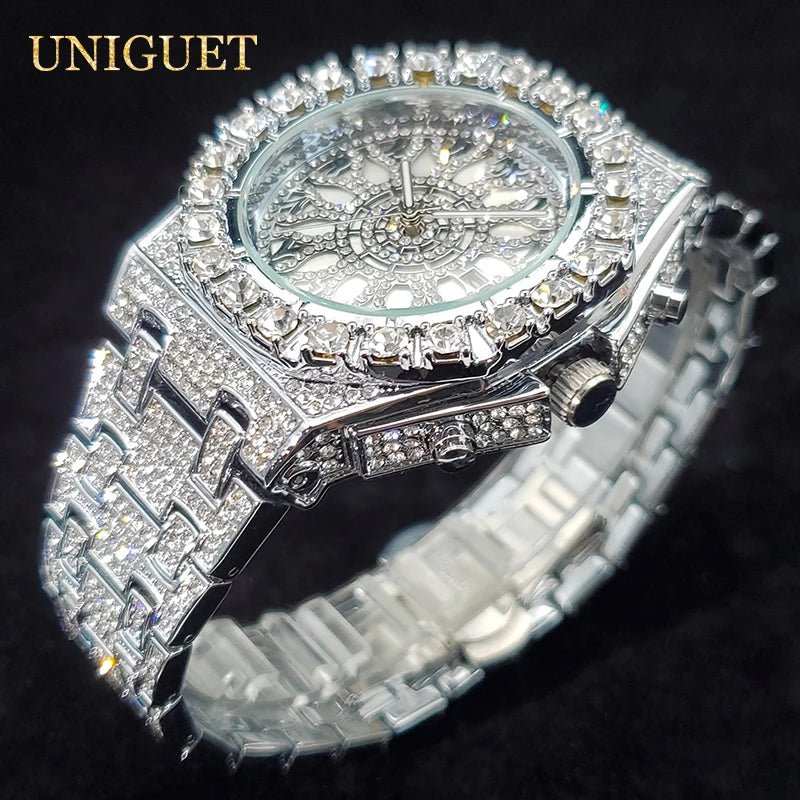 Luxury Watch For Men Full Iced Diamond Quartz Watches For Man Bright Zircon Hip Hop Hand Clock Luminous Waterproof reloj hombre - Simply Just Deals LLCLuxury Watch For Men Full Iced Diamond Quartz Watches For Man Bright Zircon Hip Hop Hand Clock Luminous Waterproof reloj hombre14:350853SilverSilverLuxury Watch For Men Full Iced Diamond Quartz Watches For Man Bright Zircon Hip Hop Hand Clock Luminous Waterproof reloj hombre