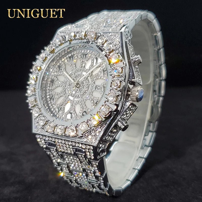 Luxury Watch For Men Full Iced Diamond Quartz Watches For Man Bright Zircon Hip Hop Hand Clock Luminous Waterproof reloj hombre - Simply Just Deals LLCLuxury Watch For Men Full Iced Diamond Quartz Watches For Man Bright Zircon Hip Hop Hand Clock Luminous Waterproof reloj hombre14:350853SilverSilverLuxury Watch For Men Full Iced Diamond Quartz Watches For Man Bright Zircon Hip Hop Hand Clock Luminous Waterproof reloj hombre