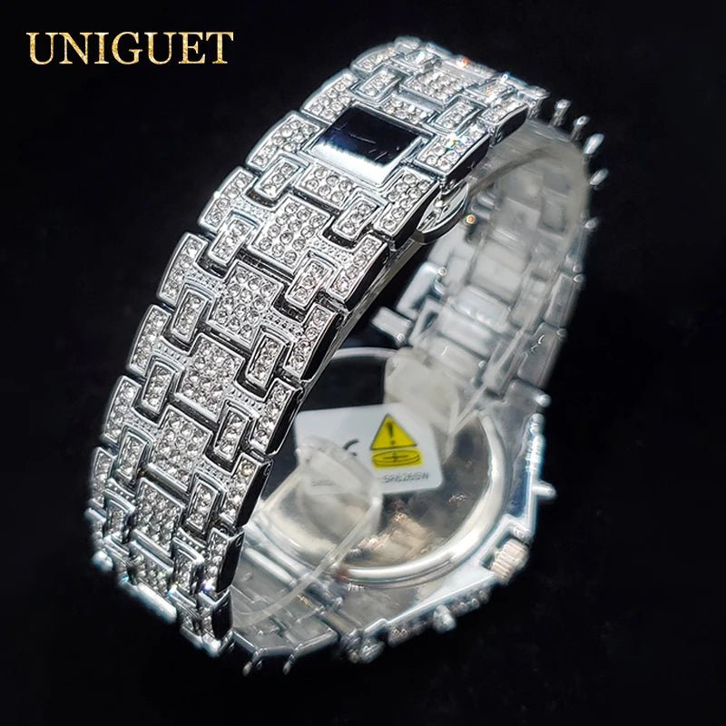 Luxury Watch For Men Full Iced Diamond Quartz Watches For Man Bright Zircon Hip Hop Hand Clock Luminous Waterproof reloj hombre - Simply Just Deals LLCLuxury Watch For Men Full Iced Diamond Quartz Watches For Man Bright Zircon Hip Hop Hand Clock Luminous Waterproof reloj hombre14:350853SilverSilverLuxury Watch For Men Full Iced Diamond Quartz Watches For Man Bright Zircon Hip Hop Hand Clock Luminous Waterproof reloj hombre
