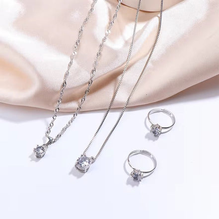 Luxury Women Ring Necklace Earrings Rhinestone Bracelet Female Casual Ladies Jewelry Set - Simply Just Deals LLCLuxury Women Ring Necklace Earrings Rhinestone Bracelet Female Casual Ladies Jewelry Set9d349043-69bb-4cbc-b46f-4f0a013adb59R Without BraceletLuxury Women Ring Necklace Earrings Rhinestone Bracelet Female Casual Ladies Jewelry Set