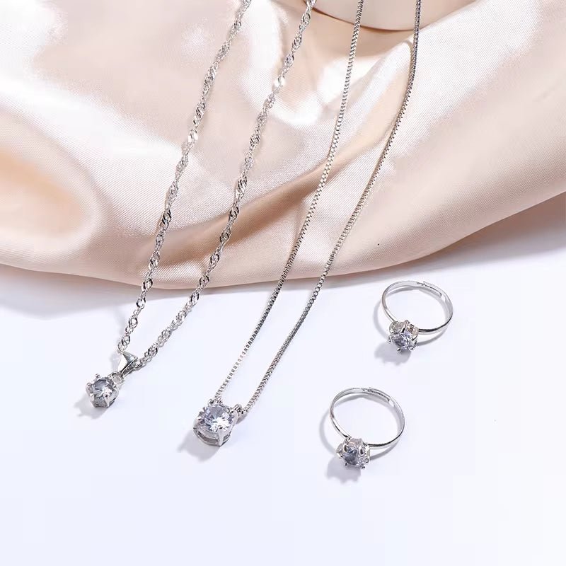 Luxury Women Ring Necklace Earrings Rhinestone Bracelet Female Casual Ladies Jewelry Set - Simply Just Deals LLCLuxury Women Ring Necklace Earrings Rhinestone Bracelet Female Casual Ladies Jewelry Set9d349043-69bb-4cbc-b46f-4f0a013adb59R Without BraceletLuxury Women Ring Necklace Earrings Rhinestone Bracelet Female Casual Ladies Jewelry Set