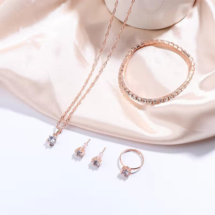 Luxury Women Ring Necklace Earrings Rhinestone Bracelet Female Casual Ladies Jewelry Set - Simply Just Deals LLCLuxury Women Ring Necklace Earrings Rhinestone Bracelet Female Casual Ladies Jewelry Set927ecbc1-f387-42a1-a4f5-31dcd6dd264fR With BraceletLuxury Women Ring Necklace Earrings Rhinestone Bracelet Female Casual Ladies Jewelry Set