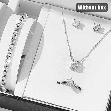 Luxury Women Ring Necklace Earrings Rhinestone Bracelet Female Casual Ladies Jewelry Set - Simply Just Deals LLCLuxury Women Ring Necklace Earrings Rhinestone Bracelet Female Casual Ladies Jewelry Set9d349043-69bb-4cbc-b46f-4f0a013adb59R Without BraceletLuxury Women Ring Necklace Earrings Rhinestone Bracelet Female Casual Ladies Jewelry Set