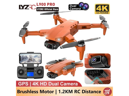 LYZRC L900 PRO GPS Drone 4K Professional HD Dual Camera 5G WIFI Brushless Motor FPV Quadcopter Foldable Aerial Photography Drone - Simply Just Deals LLCLYZRC L900 PRO GPS Drone 4K Professional HD Dual Camera 5G WIFI Brushless Motor FPV Quadcopter Foldable Aerial Photography Drone1429L900PROSEOrangeFBL900PROSE Orange FBLYZRC L900 PRO GPS Drone 4K Professional HD Dual Camera 5G WIFI Brushless Motor FPV Quadcopter Foldable Aerial Photography Drone