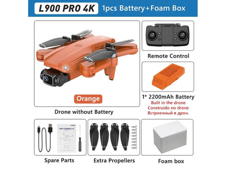 LYZRC L900 PRO GPS Drone 4K Professional HD Dual Camera 5G WIFI Brushless Motor FPV Quadcopter Foldable Aerial Photography Drone - Simply Just Deals LLCLYZRC L900 PRO GPS Drone 4K Professional HD Dual Camera 5G WIFI Brushless Motor FPV Quadcopter Foldable Aerial Photography Drone1429L900PROSEOrangeFBL900PROSE Orange FBLYZRC L900 PRO GPS Drone 4K Professional HD Dual Camera 5G WIFI Brushless Motor FPV Quadcopter Foldable Aerial Photography Drone
