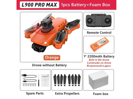 LYZRC L900 PRO GPS Drone 4K Professional HD Dual Camera 5G WIFI Brushless Motor FPV Quadcopter Foldable Aerial Photography Drone - Simply Just Deals LLCLYZRC L900 PRO GPS Drone 4K Professional HD Dual Camera 5G WIFI Brushless Motor FPV Quadcopter Foldable Aerial Photography Drone1429L900PROSEOrangeFBL900PROSE Orange FBLYZRC L900 PRO GPS Drone 4K Professional HD Dual Camera 5G WIFI Brushless Motor FPV Quadcopter Foldable Aerial Photography Drone
