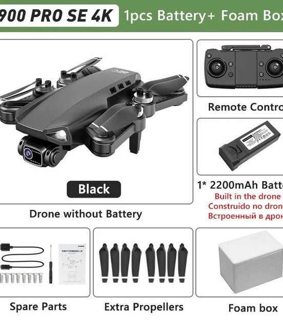 LYZRC L900 PRO GPS Drone 4K Professional HD Dual Camera 5G WIFI Brushless Motor FPV Quadcopter Foldable Aerial Photography Drone - Simply Just Deals LLCLYZRC L900 PRO GPS Drone 4K Professional HD Dual Camera 5G WIFI Brushless Motor FPV Quadcopter Foldable Aerial Photography Drone14193L900PROSEBlackFBL900PRO SE Black FBLYZRC L900 PRO GPS Drone 4K Professional HD Dual Camera 5G WIFI Brushless Motor FPV Quadcopter Foldable Aerial Photography Drone