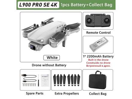 LYZRC L900 PRO GPS Drone 4K Professional HD Dual Camera 5G WIFI Brushless Motor FPV Quadcopter Foldable Aerial Photography Drone - Simply Just Deals LLCLYZRC L900 PRO GPS Drone 4K Professional HD Dual Camera 5G WIFI Brushless Motor FPV Quadcopter Foldable Aerial Photography Drone14691L900PROSEWhiteBagL900PRO SE White BagLYZRC L900 PRO GPS Drone 4K Professional HD Dual Camera 5G WIFI Brushless Motor FPV Quadcopter Foldable Aerial Photography Drone