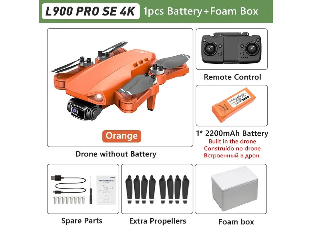 LYZRC L900 PRO GPS Drone 4K Professional HD Dual Camera 5G WIFI Brushless Motor FPV Quadcopter Foldable Aerial Photography Drone - Simply Just Deals LLCLYZRC L900 PRO GPS Drone 4K Professional HD Dual Camera 5G WIFI Brushless Motor FPV Quadcopter Foldable Aerial Photography Drone1429L900PROSEOrangeFBL900PROSE Orange FBLYZRC L900 PRO GPS Drone 4K Professional HD Dual Camera 5G WIFI Brushless Motor FPV Quadcopter Foldable Aerial Photography Drone