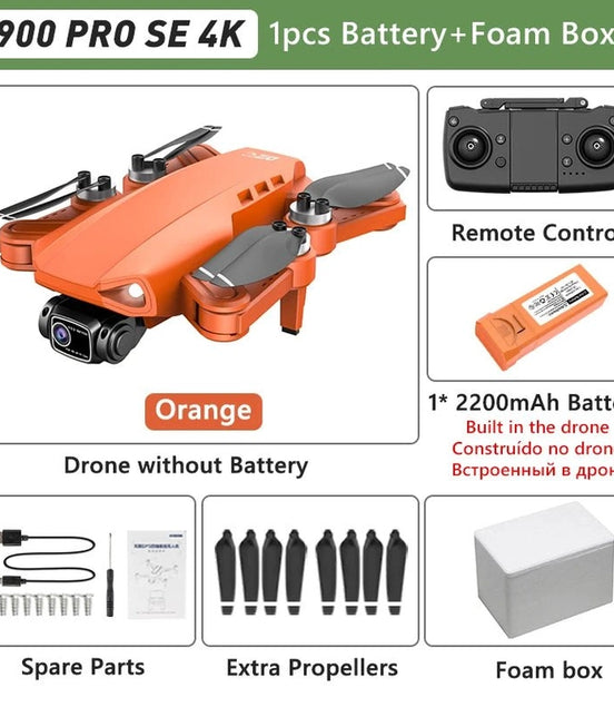 LYZRC L900 PRO GPS Drone 4K Professional HD Dual Camera 5G WIFI Brushless Motor FPV Quadcopter Foldable Aerial Photography Drone - Simply Just Deals LLCLYZRC L900 PRO GPS Drone 4K Professional HD Dual Camera 5G WIFI Brushless Motor FPV Quadcopter Foldable Aerial Photography Drone1429L900PROSEOrangeFBL900PROSE Orange FBLYZRC L900 PRO GPS Drone 4K Professional HD Dual Camera 5G WIFI Brushless Motor FPV Quadcopter Foldable Aerial Photography Drone