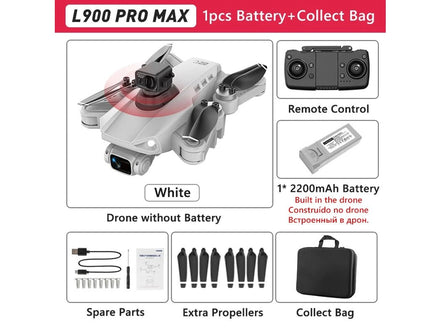 LYZRC L900 PRO GPS Drone 4K Professional HD Dual Camera 5G WIFI Brushless Motor FPV Quadcopter Foldable Aerial Photography Drone - Simply Just Deals LLCLYZRC L900 PRO GPS Drone 4K Professional HD Dual Camera 5G WIFI Brushless Motor FPV Quadcopter Foldable Aerial Photography Drone14100018786L900MAXWhiteBagL900 MAX White BagLYZRC L900 PRO GPS Drone 4K Professional HD Dual Camera 5G WIFI Brushless Motor FPV Quadcopter Foldable Aerial Photography Drone