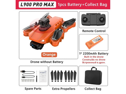 LYZRC L900 PRO GPS Drone 4K Professional HD Dual Camera 5G WIFI Brushless Motor FPV Quadcopter Foldable Aerial Photography Drone - Simply Just Deals LLCLYZRC L900 PRO GPS Drone 4K Professional HD Dual Camera 5G WIFI Brushless Motor FPV Quadcopter Foldable Aerial Photography Drone1429L900PROSEOrangeFBL900PROSE Orange FBLYZRC L900 PRO GPS Drone 4K Professional HD Dual Camera 5G WIFI Brushless Motor FPV Quadcopter Foldable Aerial Photography Drone