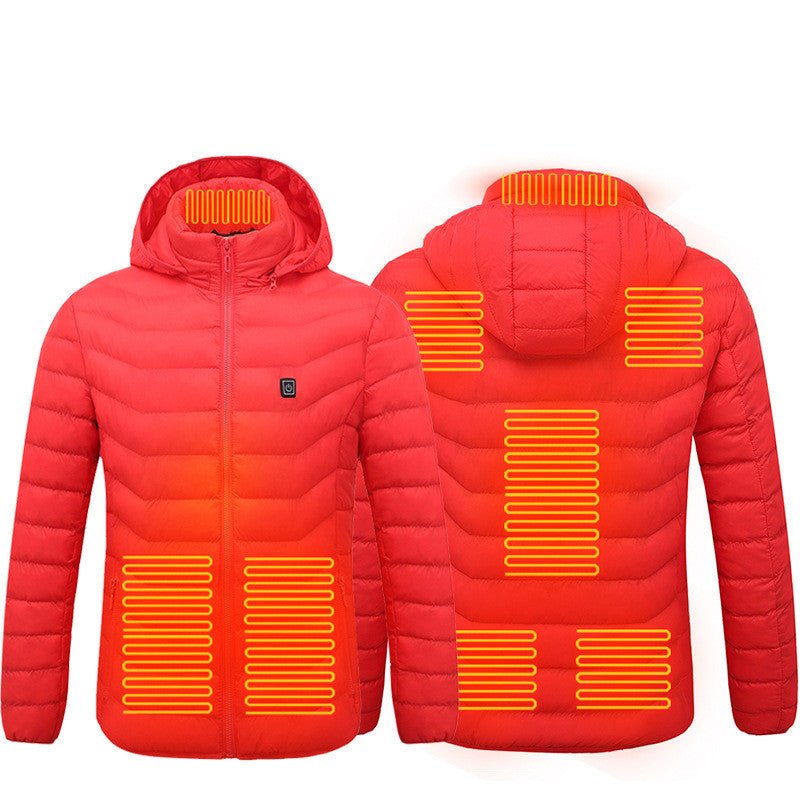 Men Heated Puffer Jacket Electric Heating Coat Insulated Hood Windbreaker 9Heat Zones - Simply Just Deals LLCMen Heated Puffer Jacket Electric Heating Coat Insulated Hood Windbreaker 9Heat ZonesCJYR190592754BYRed Zone82xlMen Heated Puffer Jacket Electric Heating Coat Insulated Hood Windbreaker 9Heat Zones