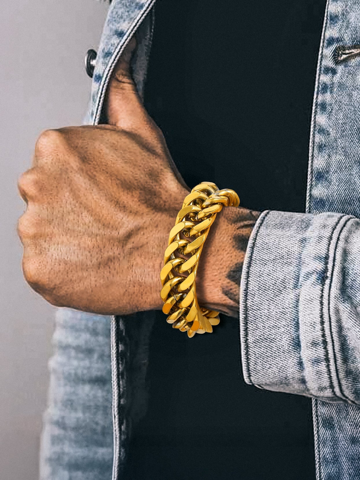 Men Stainless Steel 17Mm Cuban Chain Bracelets Hip Pop Chunky Franco Gold Plated Chain Bracelet 7.5 Inch Chains Jewelry Birthday Teen Graduation Father'S Day Gifts - Simply Just Deals LLCMen Stainless Steel 17Mm Cuban Chain Bracelets Hip Pop Chunky Franco Gold Plated Chain Bracelet 7.5 Inch Chains Jewelry Birthday Teen Graduation Father'S Day Gifts4b8f7699-f8a5-4072-93a7-efe512e215027.5 In17 Mm01. 14K Gold PlatedMen Stainless Steel 17Mm Cuban Chain Bracelets Hip Pop Chunky Franco Gold Plated Cha