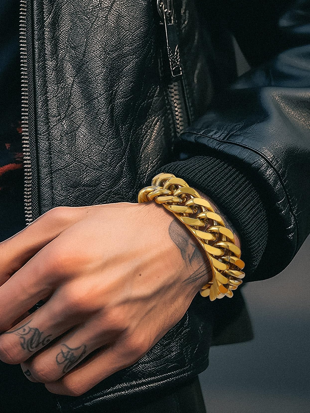 Men Stainless Steel 17Mm Cuban Chain Bracelets Hip Pop Chunky Franco Gold Plated Chain Bracelet 7.5 Inch Chains Jewelry Birthday Teen Graduation Father'S Day Gifts - Simply Just Deals LLCMen Stainless Steel 17Mm Cuban Chain Bracelets Hip Pop Chunky Franco Gold Plated Chain Bracelet 7.5 Inch Chains Jewelry Birthday Teen Graduation Father'S Day Gifts4b8f7699-f8a5-4072-93a7-efe512e215027.5 In17 Mm01. 14K Gold PlatedMen Stainless Steel 17Mm Cuban Chain Bracelets Hip Pop Chunky Franco Gold Plated Cha