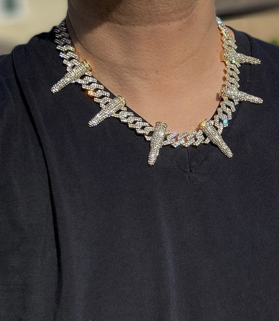 Mens 14K Gold Plated Six Bullet Spike Iced Bullets Pendant CZ Hip Hop Chain 20" - Simply Just Deals LLCMens 14K Gold Plated Six Bullet Spike Iced Bullets Pendant CZ Hip Hop Chain 20"87c234f5-32aa-462c-b974-2dd5d1985750Mens 14K Gold Plated Six Bullet Spike Iced Bullets Pendant CZ Hip Hop Chain 20"