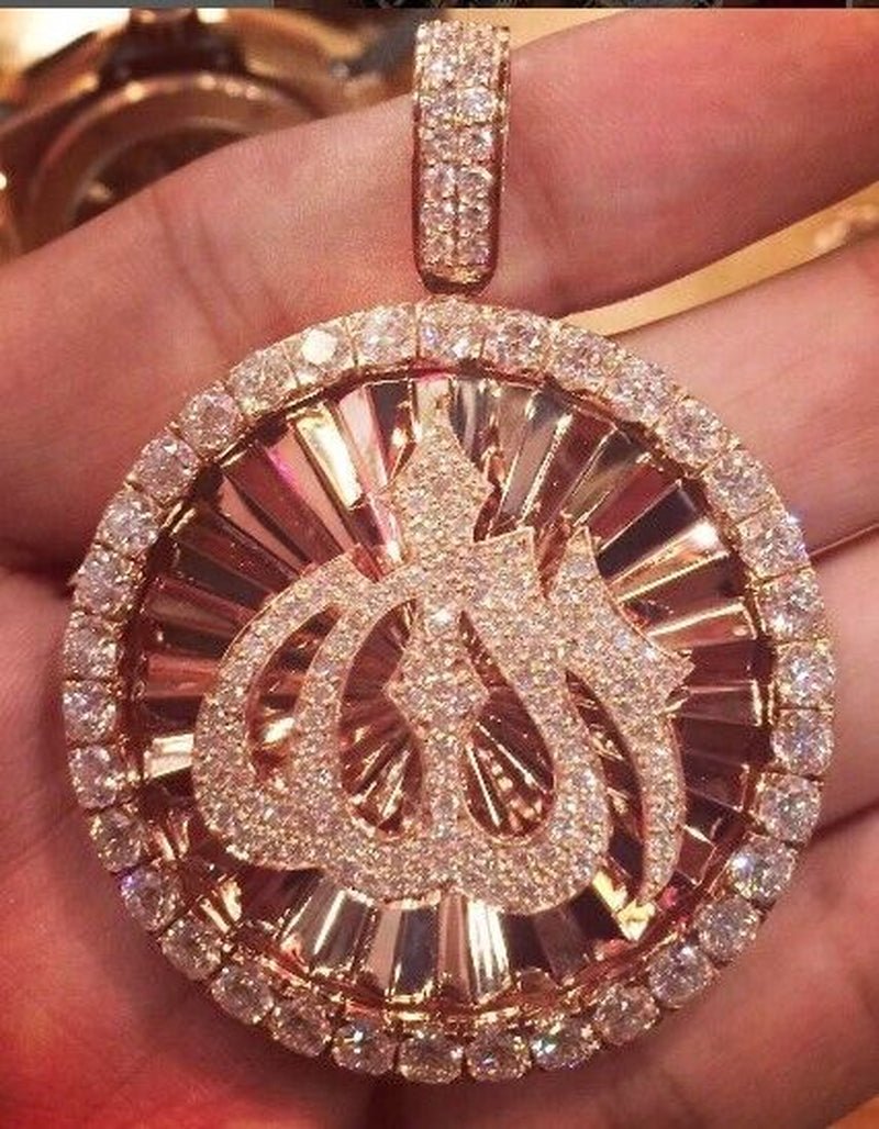 Men'S Bussdown All White Real Moissanite 