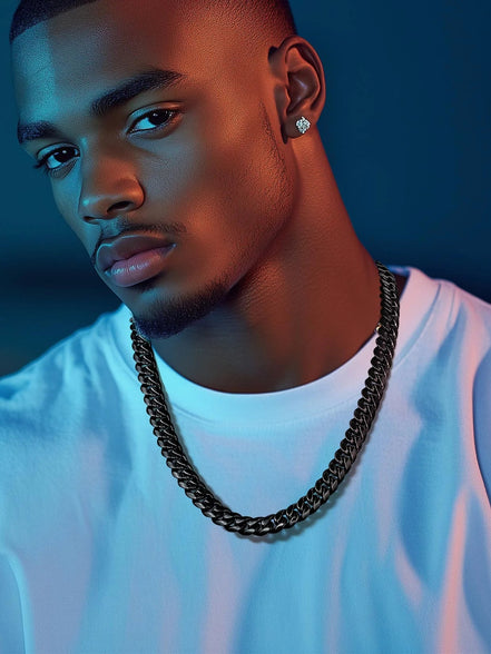 Mens Chain Stainless Steel Necklace Curb Cuban Link Neck Chains Mens Gifts - Simply Just Deals LLCMens Chain Stainless Steel Necklace Curb Cuban Link Neck Chains Mens Giftsf77f1920-fcfb-404e-a100-a10770021df024 In6 MmBlackMens Chain Stainless Steel Necklace Curb Cuban Link Neck Chains Mens Gifts