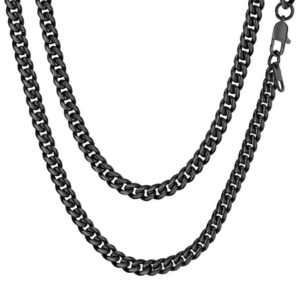 Mens Chain Stainless Steel Necklace Curb Cuban Link Neck Chains Mens Gifts - Simply Just Deals LLCMens Chain Stainless Steel Necklace Curb Cuban Link Neck Chains Mens Giftsf77f1920-fcfb-404e-a100-a10770021df024 In6 MmBlackMens Chain Stainless Steel Necklace Curb Cuban Link Neck Chains Mens Gifts
