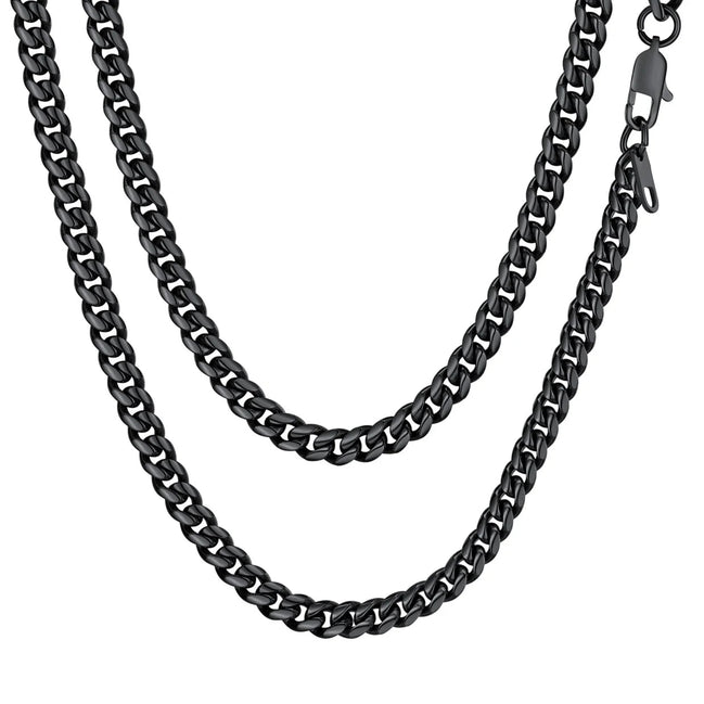 Mens Chain Stainless Steel Necklace Curb Cuban Link Neck Chains Mens Gifts - Simply Just Deals LLCMens Chain Stainless Steel Necklace Curb Cuban Link Neck Chains Mens Giftsf77f1920-fcfb-404e-a100-a10770021df024 In6 MmBlackMens Chain Stainless Steel Necklace Curb Cuban Link Neck Chains Mens Gifts