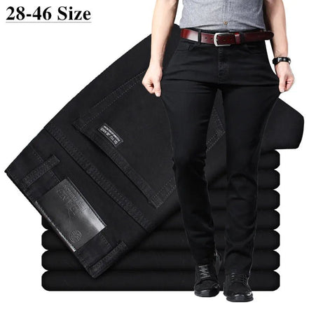 Men'S Classic Black Jeans Elastic Slim Fit Denim Jean Trousers Male plus Size 40 42 44 46 Business Casual Pants Brand - Simply Just Deals LLCMen'S Classic Black Jeans Elastic Slim Fit Denim Jean Trousers Male plus Size 40 42 44 46 Business Casual Pants Brandbf8f6422-d413-4ab2-b10f-cb916719ccfbBlackAsian Size 28Men'S Classic Black Jeans Elastic Slim Fit Denim Jean Trousers Male plus Size 40 42 44 46 Business Casual Pants Brand