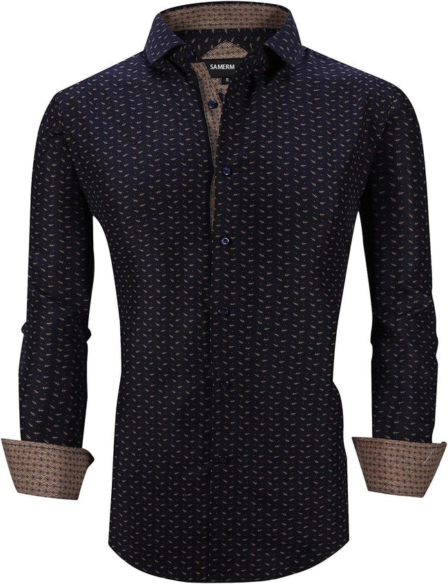 Mens Printed Dress Shirts Easy Care Regular Fit Long Sleeve Casual Button down Shirt for Men (Print14,M) - Simply Just Deals LLCMens Printed Dress Shirts Easy Care Regular Fit Long Sleeve Casual Button down Shirt for Men (Print14,M)4e1a8ca0-4361-4924-809d-943f576133b6Mens Printed Dress Shirts Easy Care Regular Fit Long Sleeve Casual Button down Shirt for Men (Print14,M)