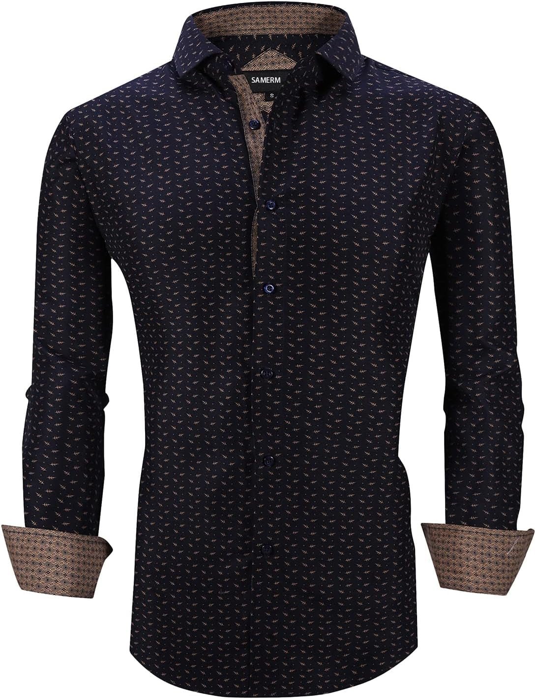 Mens Printed Dress Shirts Easy Care Regular Fit Long Sleeve Casual Button down Shirt for Men (Print14,M) - Simply Just Deals LLCMens Printed Dress Shirts Easy Care Regular Fit Long Sleeve Casual Button down Shirt for Men (Print14,M)4e1a8ca0-4361-4924-809d-943f576133b6Mens Printed Dress Shirts Easy Care Regular Fit Long Sleeve Casual Button down Shirt for Men (Print14,M)