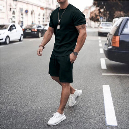 Men'S Short Sleeve T-Shirt and Shorts Set Sport Casual Crew Neck Muscle Sportswear 2 Piece Tracksuit Summer Outfits - Simply Just Deals LLCMen'S Short Sleeve T-Shirt and Shorts Set Sport Casual Crew Neck Muscle Sportswear 2 Piece Tracksuit Summer Outfits72ff7c4e-8ef1-4033-ac7f-9a026ff68379BlackX - LargeMen'S Short Sleeve T-Shirt and Shorts Set Sport Casual Crew Neck Muscle Sportswear 2 Piece Tracksuit Summer Outfits