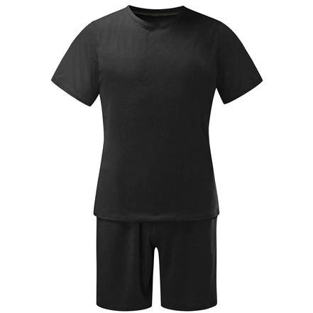 Men'S Short Sleeve T-Shirt and Shorts Set Sport Casual Crew Neck Muscle Sportswear 2 Piece Tracksuit Summer Outfits - Simply Just Deals LLCMen'S Short Sleeve T-Shirt and Shorts Set Sport Casual Crew Neck Muscle Sportswear 2 Piece Tracksuit Summer Outfits72ff7c4e-8ef1-4033-ac7f-9a026ff68379BlackX - LargeMen'S Short Sleeve T-Shirt and Shorts Set Sport Casual Crew Neck Muscle Sportswear 2 Piece Tracksuit Summer Outfits