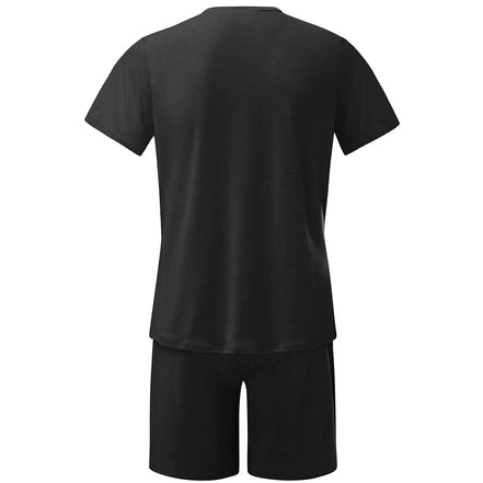 Men'S Short Sleeve T-Shirt and Shorts Set Sport Casual Crew Neck Muscle Sportswear 2 Piece Tracksuit Summer Outfits - Simply Just Deals LLCMen'S Short Sleeve T-Shirt and Shorts Set Sport Casual Crew Neck Muscle Sportswear 2 Piece Tracksuit Summer Outfits72ff7c4e-8ef1-4033-ac7f-9a026ff68379BlackX - LargeMen'S Short Sleeve T-Shirt and Shorts Set Sport Casual Crew Neck Muscle Sportswear 2 Piece Tracksuit Summer Outfits