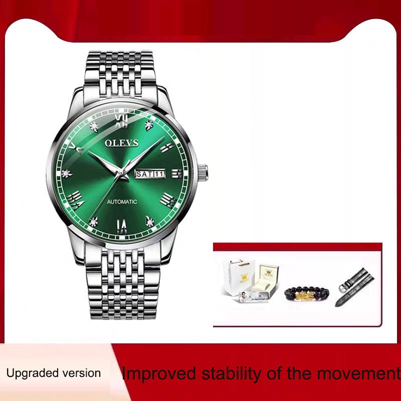 Men's Watch Men's Mechanical Watch Fully Automatic Simple Wind Waterproof Night Light Watch - Simply Just Deals LLCMen's Watch Men's Mechanical Watch Fully Automatic Simple Wind Waterproof Night Light Watch53109A0BB17146619EE8960D5425CE77Upgraded version - GreenMen's Watch Men's Mechanical Watch Fully Automatic Simple Wind Waterproof Night Light Watch