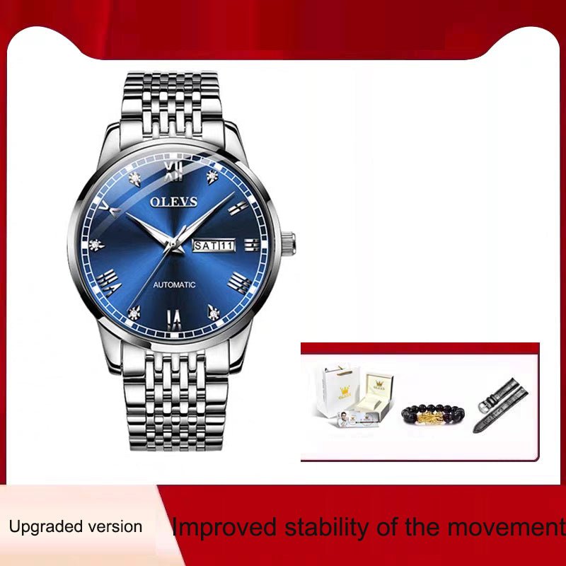 Men's Watch Men's Mechanical Watch Fully Automatic Simple Wind Waterproof Night Light Watch - Simply Just Deals LLCMen's Watch Men's Mechanical Watch Fully Automatic Simple Wind Waterproof Night Light Watch4F962846E6CE41409E3FBED64A1FF18DUpgraded version - BlueMen's Watch Men's Mechanical Watch Fully Automatic Simple Wind Waterproof Night Light Watch