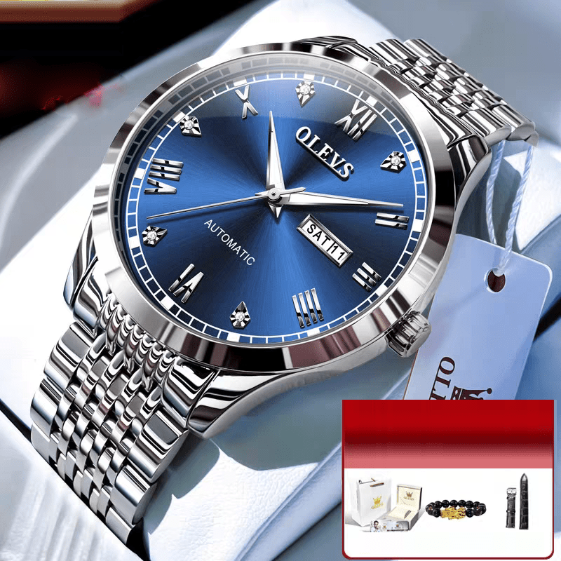 Men's Watch Men's Mechanical Watch Fully Automatic Simple Wind Waterproof Night Light Watch - Simply Just Deals LLCMen's Watch Men's Mechanical Watch Fully Automatic Simple Wind Waterproof Night Light WatchE9355F2B296F418993402C6DE4244E05Steel Strip - BlueMen's Watch Men's Mechanical Watch Fully Automatic Simple Wind Waterproof Night Light Watch
