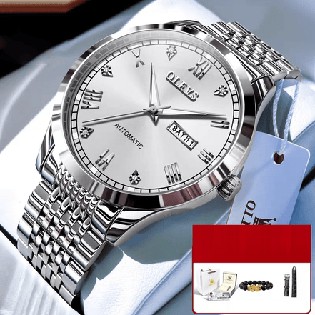 Men's Watch Men's Mechanical Watch Fully Automatic Simple Wind Waterproof Night Light Watch - Simply Just Deals LLCMen's Watch Men's Mechanical Watch Fully Automatic Simple Wind Waterproof Night Light Watch59C1DE0E7FDE40F9AC0CEEAD96909745Steel strip - whiteMen's Watch Men's Mechanical Watch Fully Automatic Simple Wind Waterproof Night Light Watch