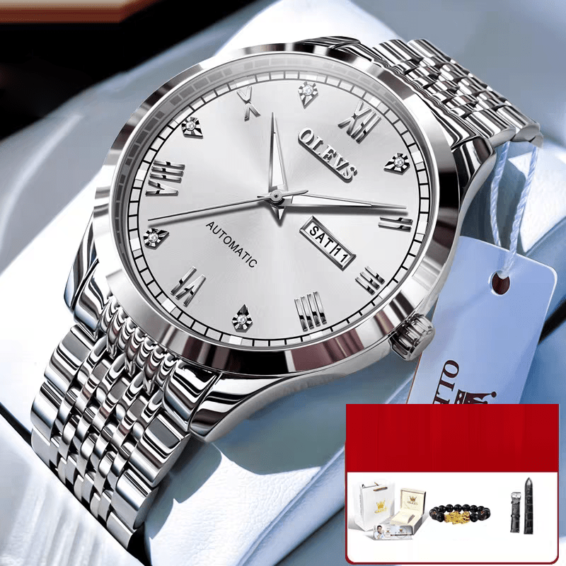 Men's Watch Men's Mechanical Watch Fully Automatic Simple Wind Waterproof Night Light Watch - Simply Just Deals LLCMen's Watch Men's Mechanical Watch Fully Automatic Simple Wind Waterproof Night Light Watch59C1DE0E7FDE40F9AC0CEEAD96909745Steel strip - whiteMen's Watch Men's Mechanical Watch Fully Automatic Simple Wind Waterproof Night Light Watch
