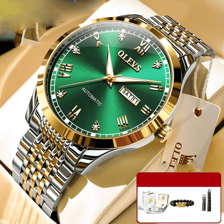 Men's Watch Men's Mechanical Watch Fully Automatic Simple Wind Waterproof Night Light Watch - Simply Just Deals LLCMen's Watch Men's Mechanical Watch Fully Automatic Simple Wind Waterproof Night Light Watch373671FC45424F249D5B15DD237DCD89Steel strip - green betweenMen's Watch Men's Mechanical Watch Fully Automatic Simple Wind Waterproof Night Light Watch