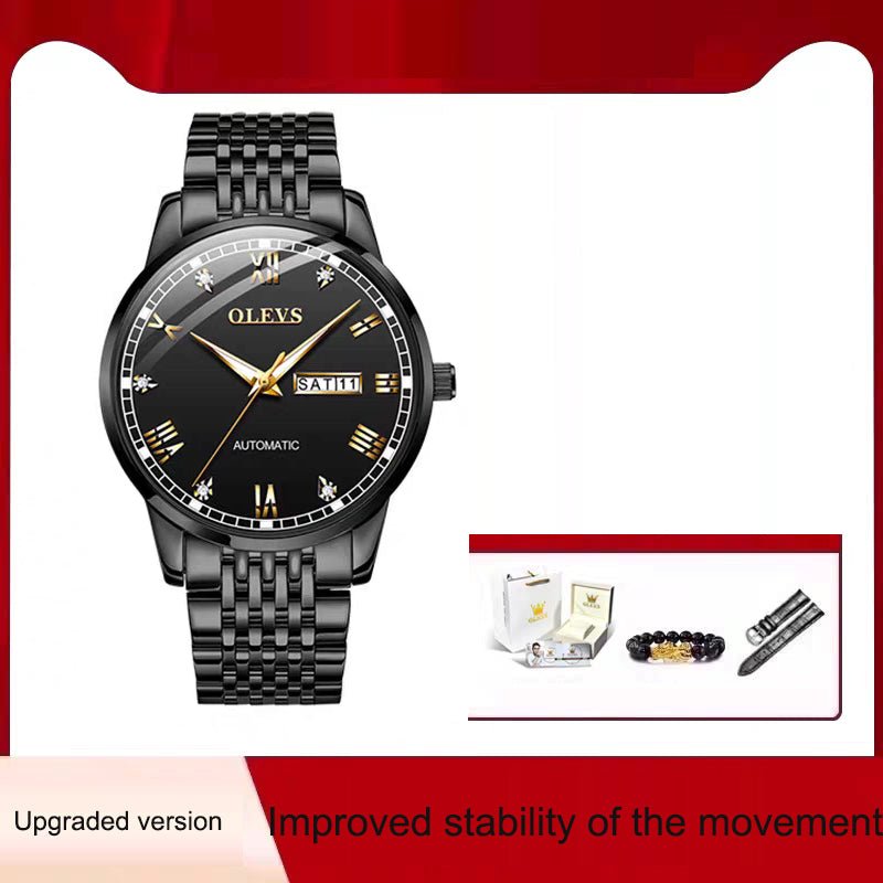 Men's Watch Men's Mechanical Watch Fully Automatic Simple Wind Waterproof Night Light Watch - Simply Just Deals LLCMen's Watch Men's Mechanical Watch Fully Automatic Simple Wind Waterproof Night Light WatchBBDC53A5467F432684D436DCA0CC7FE1Upgraded version - all blackMen's Watch Men's Mechanical Watch Fully Automatic Simple Wind Waterproof Night Light Watch