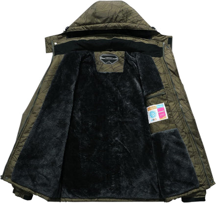 Men'S Waterproof Ski Jacket Snowboarding Windbreaker Warm Winter Hooded Mountain Snow Coat - Simply Just Deals LLCMen'S Waterproof Ski Jacket Snowboarding Windbreaker Warm Winter Hooded Mountain Snow Coatc20459a7-4819-4582-9e91-00e8ec77a125Army Green CityX - LargeMen'S Waterproof Ski Jacket Snowboarding Windbreaker Warm Winter Hooded Mountain Snow Coat